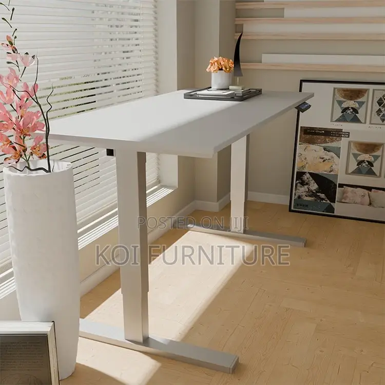 Office Desk : 1.2m Office Adjustable Standing Desk