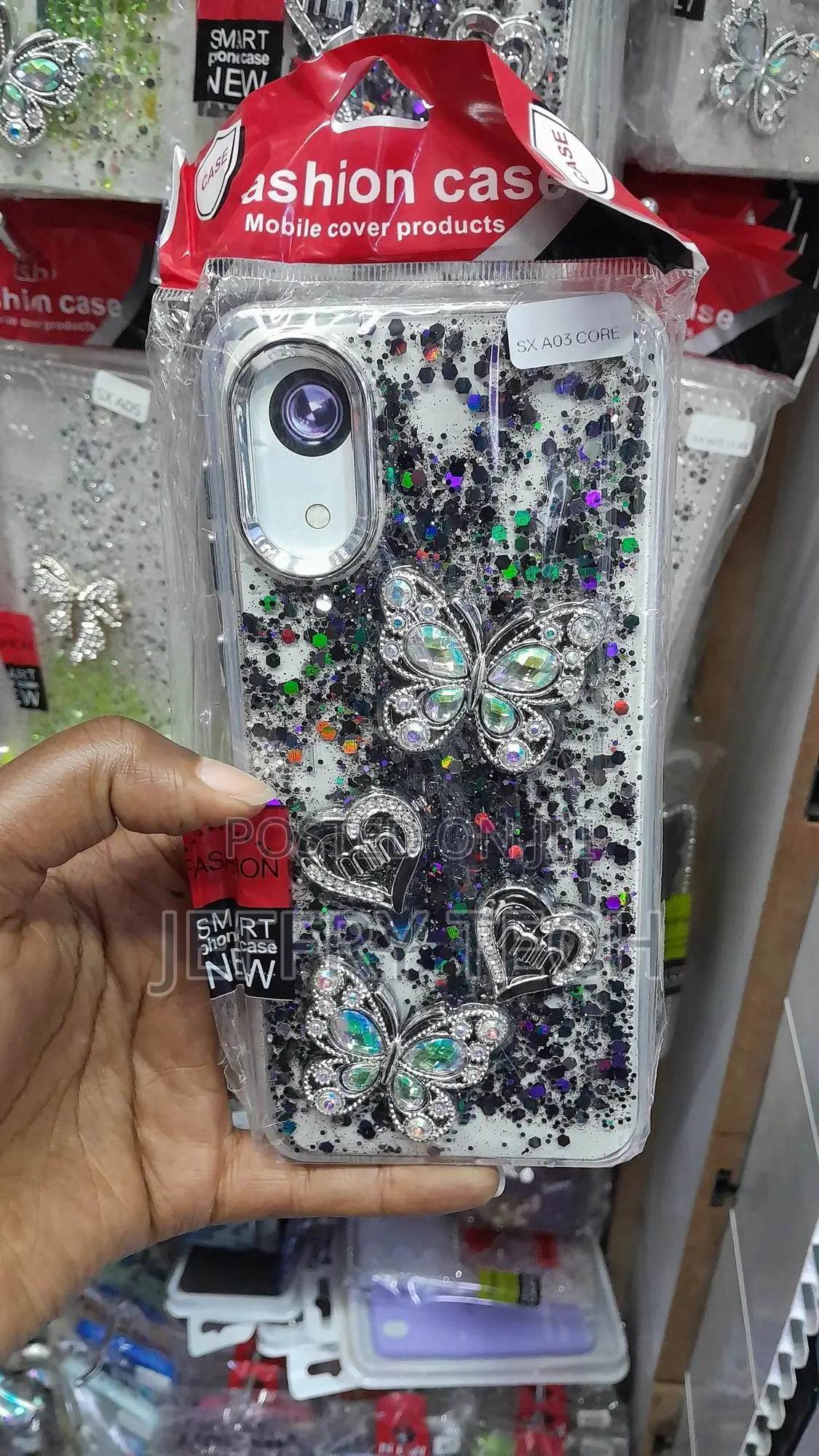 Aikukiki Samsung Galaxy A03 Core Sparkle Crystal Rhinestone Case