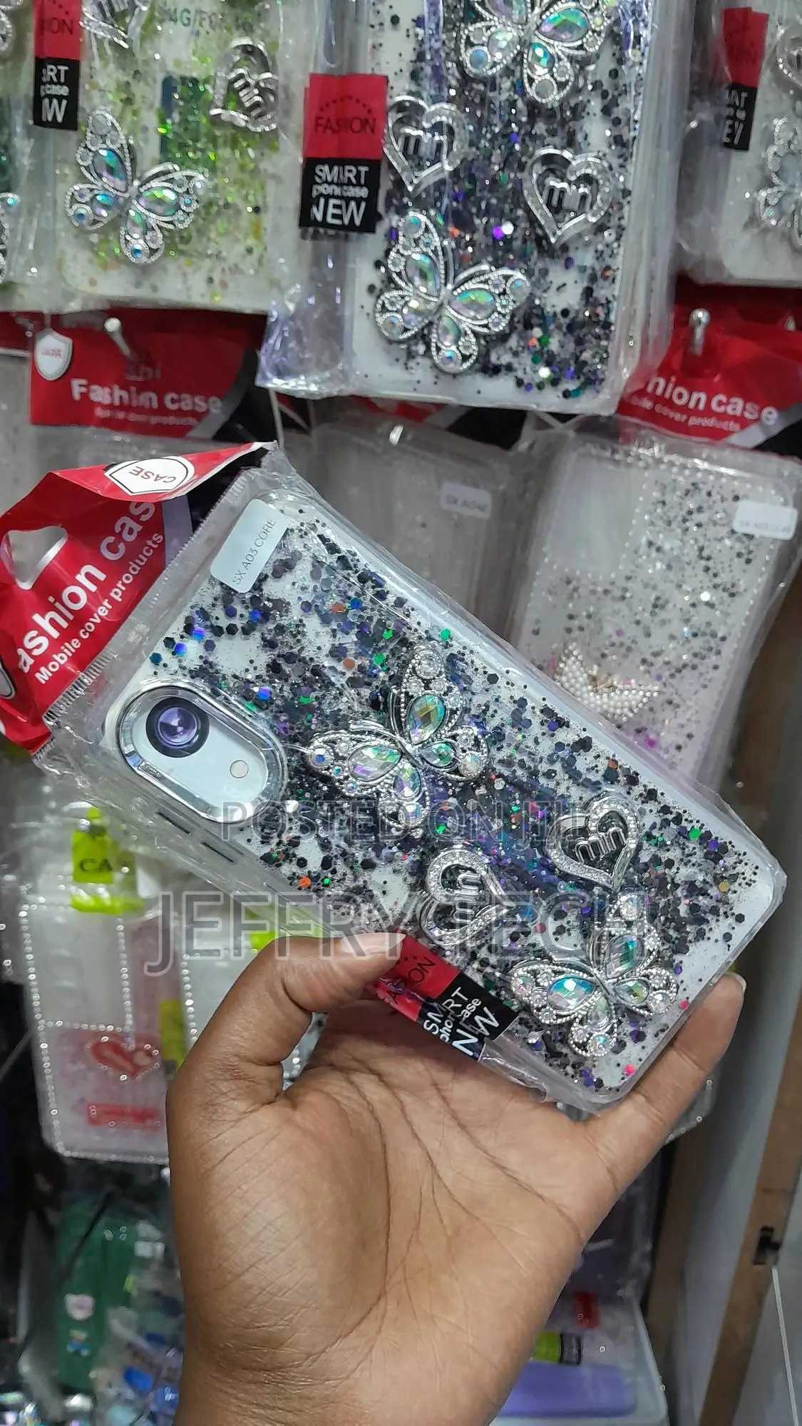 Aikukiki Samsung Galaxy A03 Core Sparkle Crystal Rhinestone Case