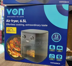 Von Air Fryer/Manual Air Fryer 6.5 Litres