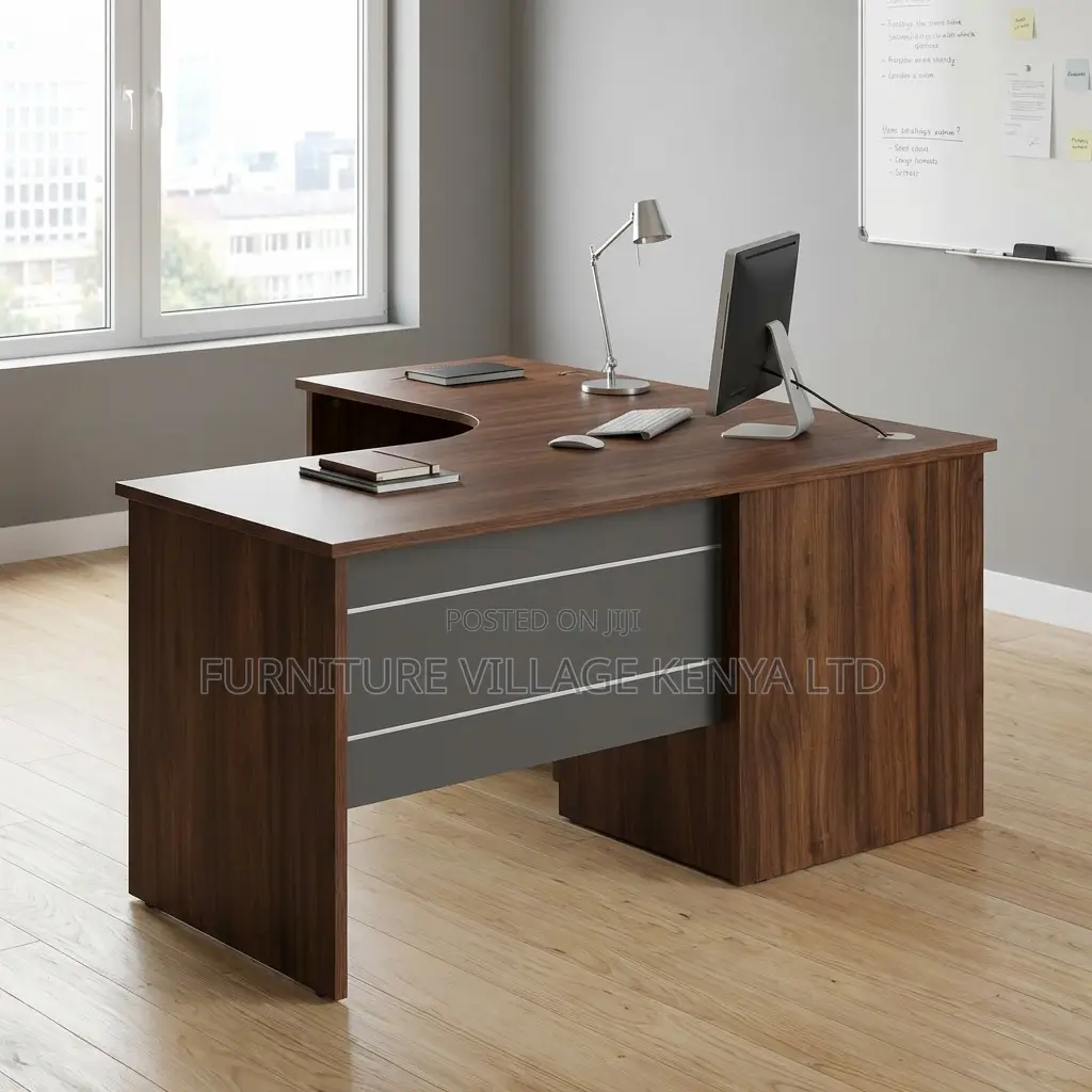 Office Desk; 140cm Curved Executive Office Desk