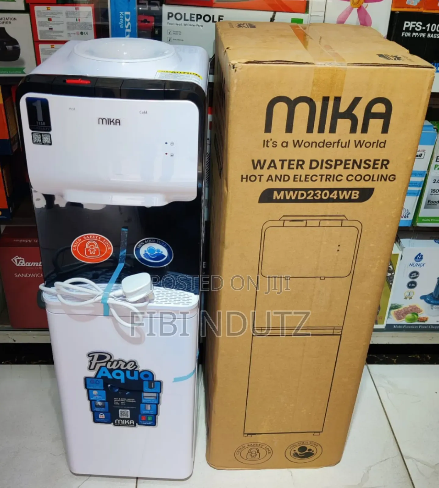 *Mika Dispenser Hot and Cold With Child Safety Lock*
Model:2304wb
*