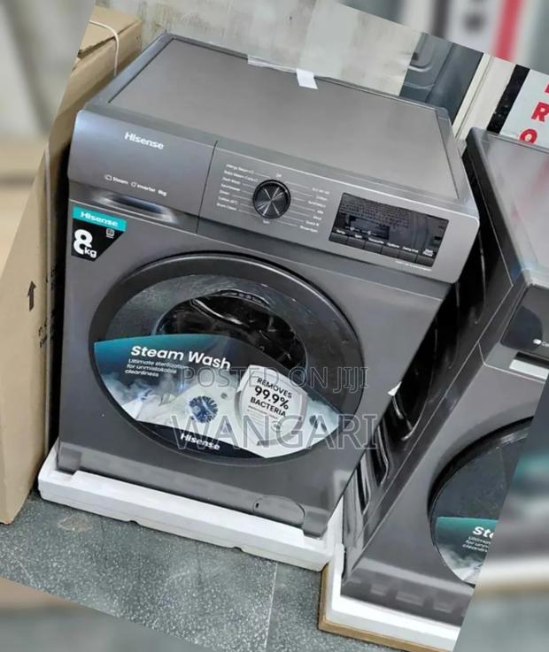 Available Automatic Wash and Spin Hisense Front Load Washing Machine - main view