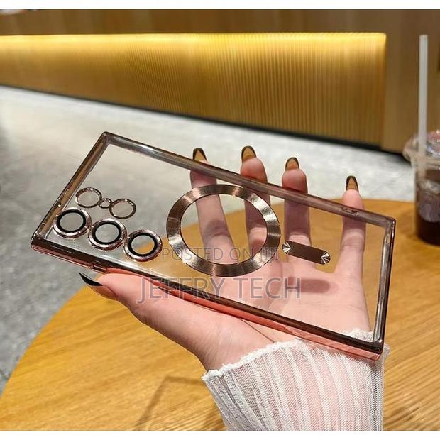 Samsung Cover for Galaxy S25 Ultra Case,Electroplated Clear Slim Galax