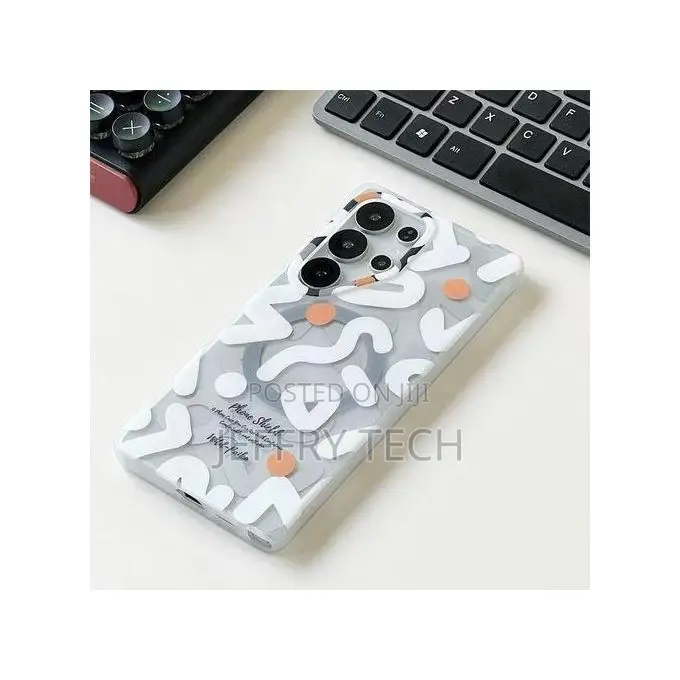 Graffiti Pattern Luxury Case Cover for Samsung Galaxy S25 Ultra Magsaf