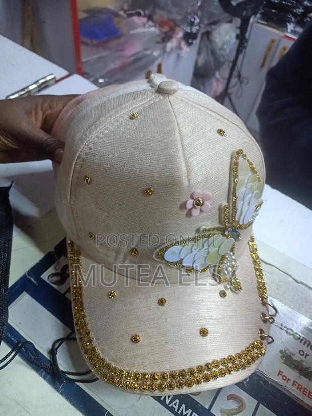 Multicoloured Glitterly Butterfly Ladies Caps - thumbnail 5