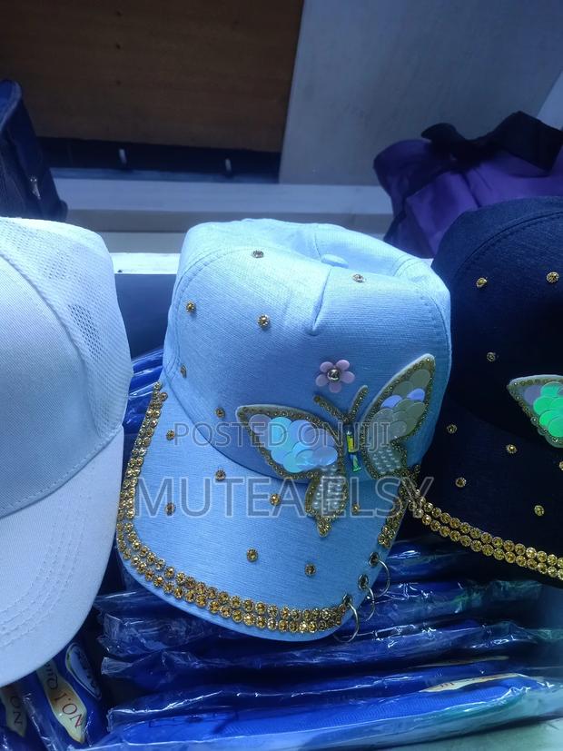 Multicoloured Glitterly Butterfly Ladies Caps - thumbnail 8