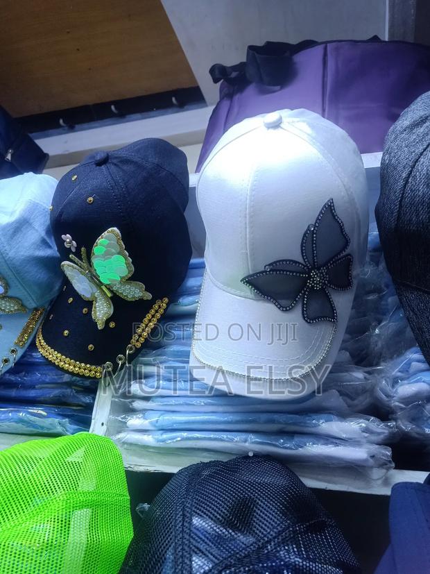 Multicoloured Glitterly Butterfly Ladies Caps - thumbnail 10