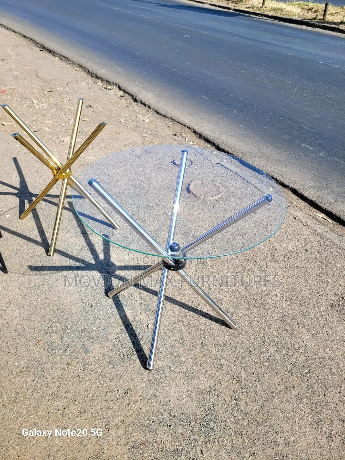 Goldish Round Dinning Table