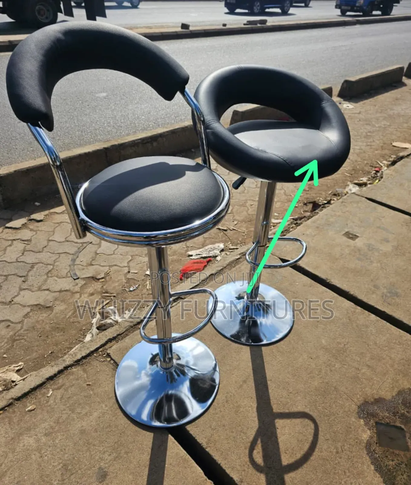 Black Adjastable Counter Chair, Counter Bar Stools