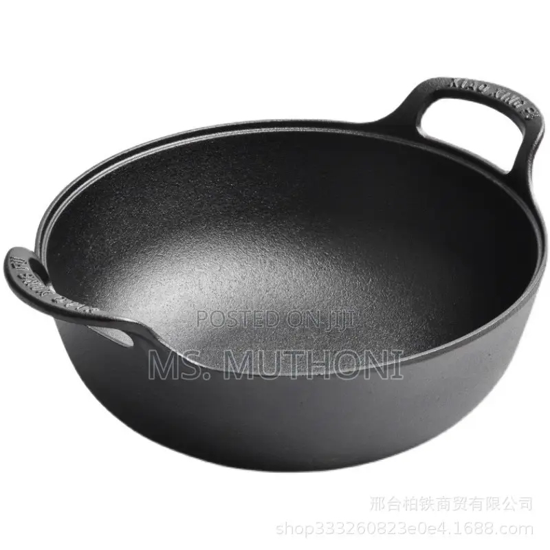 30 Cm (5l) Pre-Seasoned Cast Iron Pot With a Lid