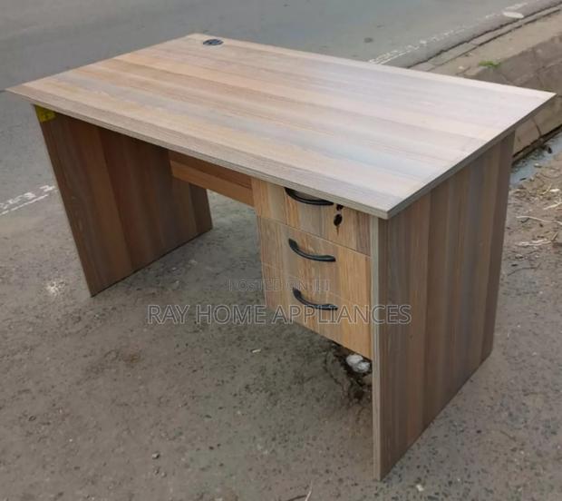 1.0m Brown/Grey Office Desk