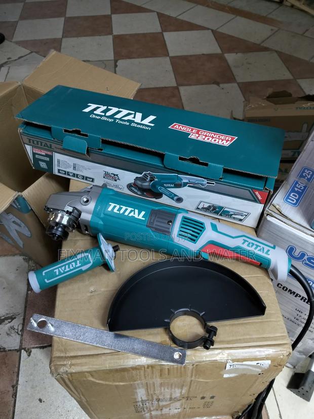 Total Angle Grinder 2200 Watts 9 Inches With Handle And Guard