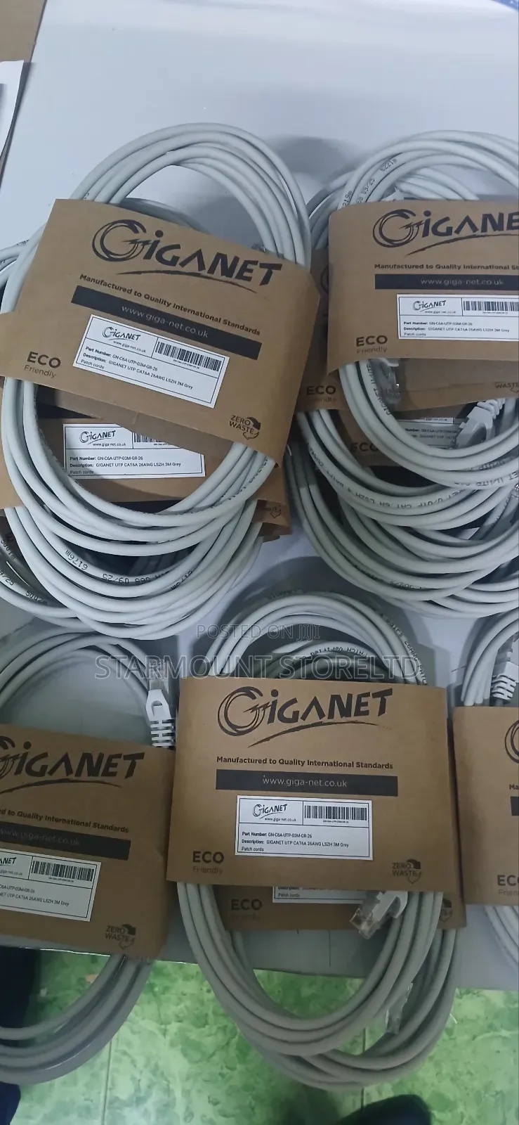 Giganet Gn-C6a-Utp-03m-Gr-26 Patch Cord
