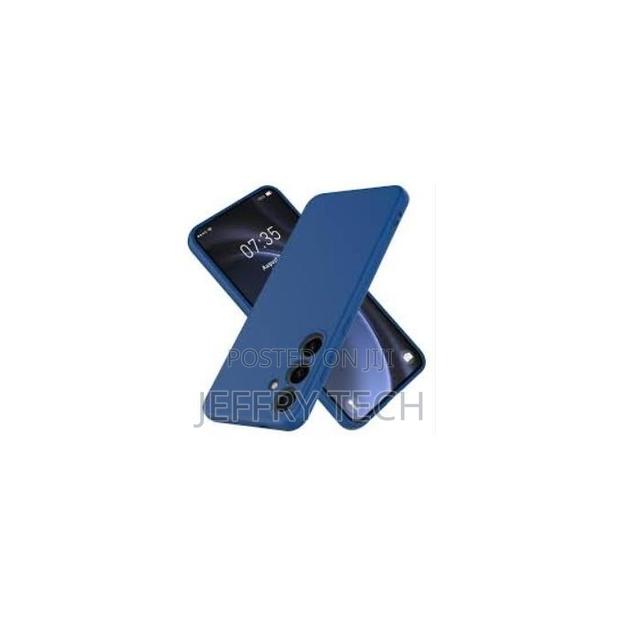 Soft Silicone Back Cover for Samsung Galaxy S24 Fe – Protec-Thin, Blue - thumbnail 3
