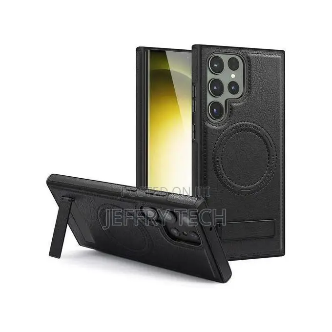 Magnetic Leather Case With Magsafe for Samsung Galaxy S24 Ultra - Slee