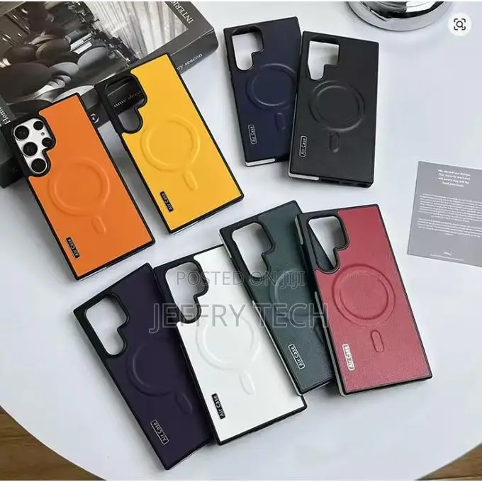 Samsung Galaxy S24 Ultra Cover Military Grade Leather, Magnetic Closur