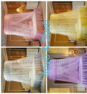 Free Size Round Mosquito Nets Pink,Purple,White,Cream