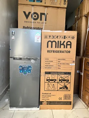 *Mika 138 Litres Double Door Refrigerator