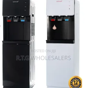 Sonar L9c Water Dispenser (Black White) – Triple Temperature Taps