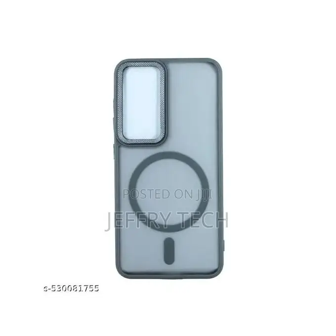 Grey Magnetic Case With Tactile Magsafe for Samsung Galaxy S24 Fe