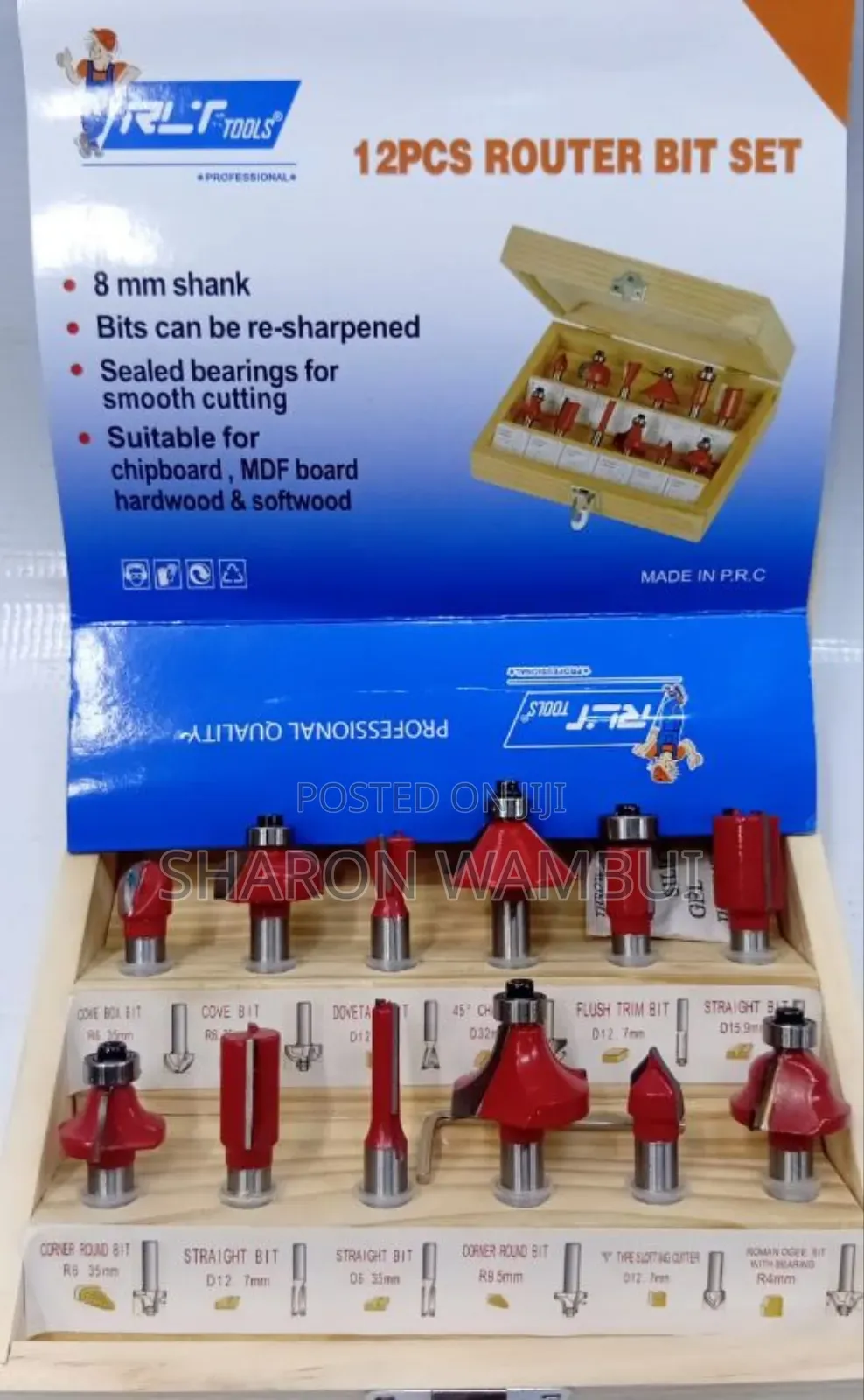 12pcs Router Bit Set/Router Bit Set 12pcs