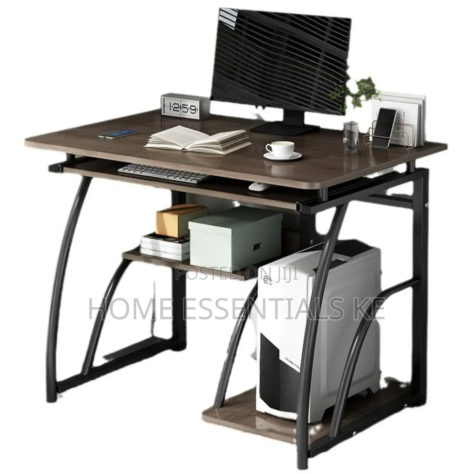 *Ergonomic Modern Compact Computer Desk