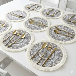 Boho Style Jute Table Place Mats
 6pcs