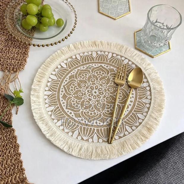 Boho Style Jute Table Place Mats
 6pcs - thumbnail 5