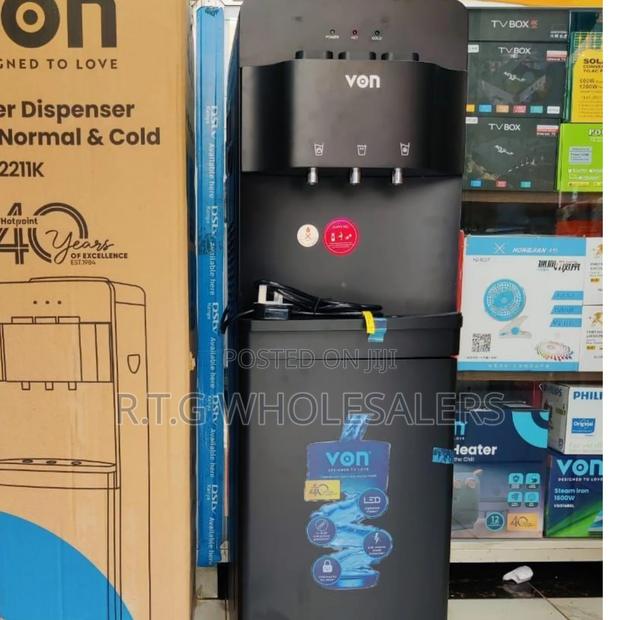 Von Water Dispenser 3‐Taps | Hot, Cold Normal | Black