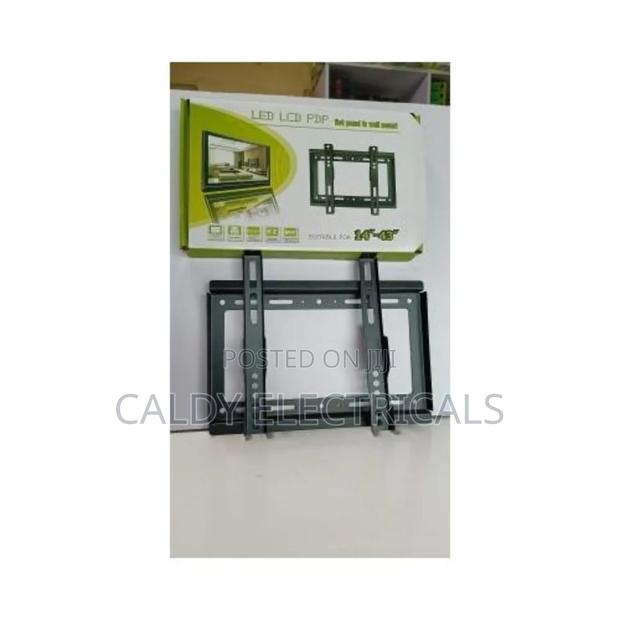 Modern 14"-43"Black Fixed Tv Wall Mount Bracket - thumbnail 3