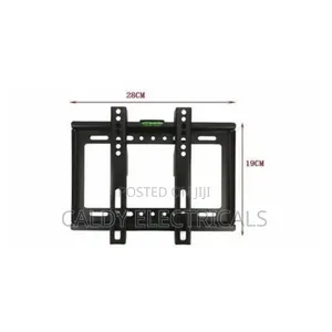 Modern 14"-43"Black Fixed Tv Wall Mount Bracket