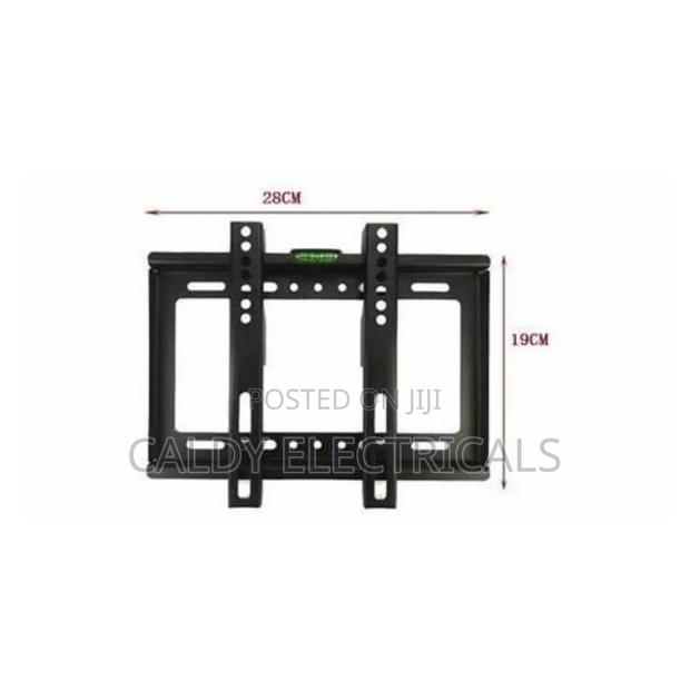 Modern 14"-43"Black Fixed Tv Wall Mount Bracket - thumbnail 4