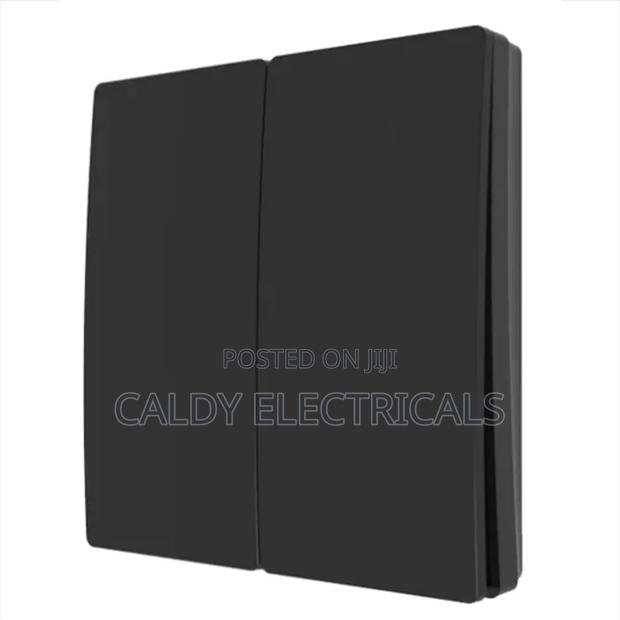Vintage Modern Black 2-gang 2-way Light Switch S9k