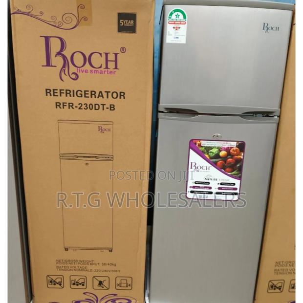 Roch 181l 2‐Door Fridge Rfr‐230‐Dt‐B | Energy‐Saving Design