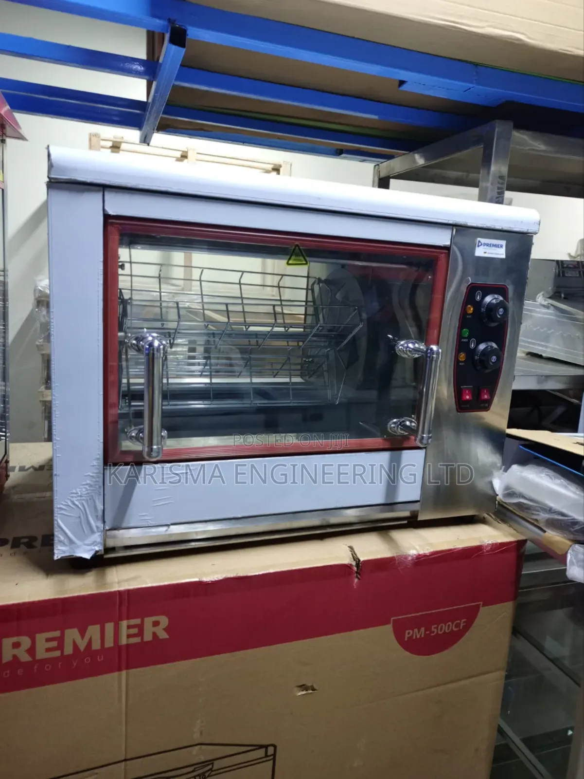 Premier Commercial Gas Chicken Rotisserie Oven.