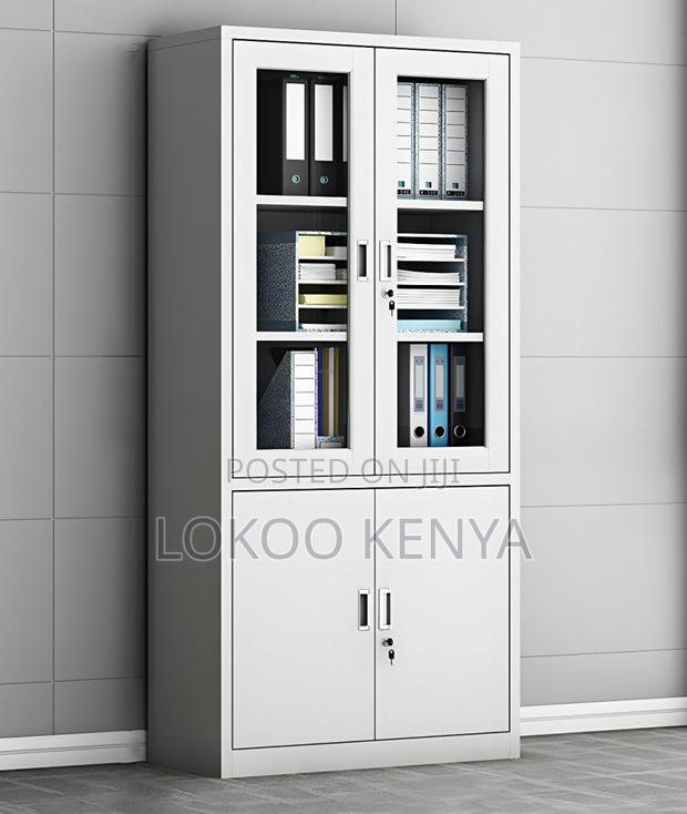 Office Cabinet; Imported Half Glass Steel Lockable Storage Cabinet - thumbnail 2