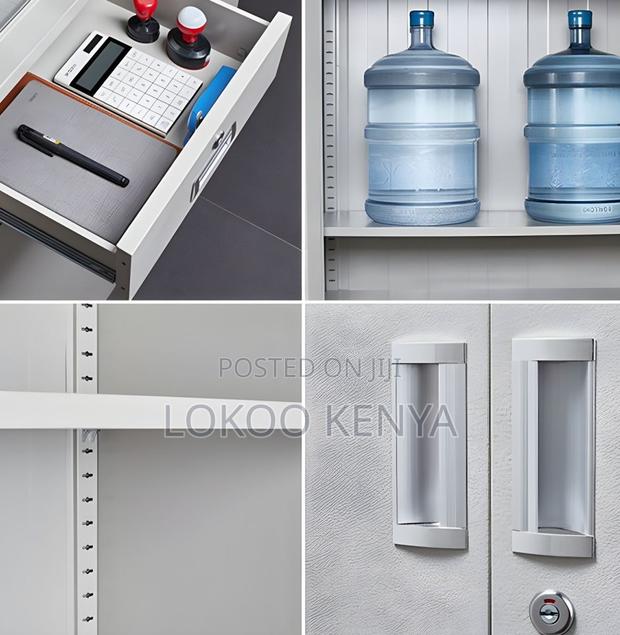 Office Cabinet; Imported Half Glass Steel Lockable Storage Cabinet - thumbnail 9