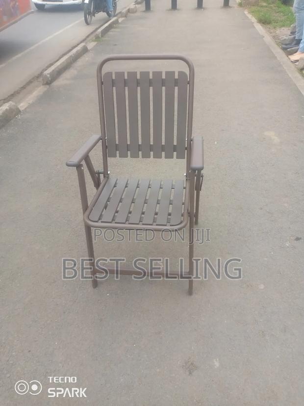 Brown Folderable Outdoor Chair - thumbnail 2