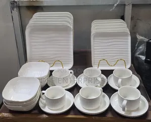 30 PCS New Square Ripped Dinner Set