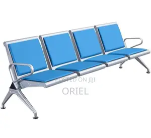 Office Bench : 4-Seater Heavy-Duty Linked Reception Waiting Bench