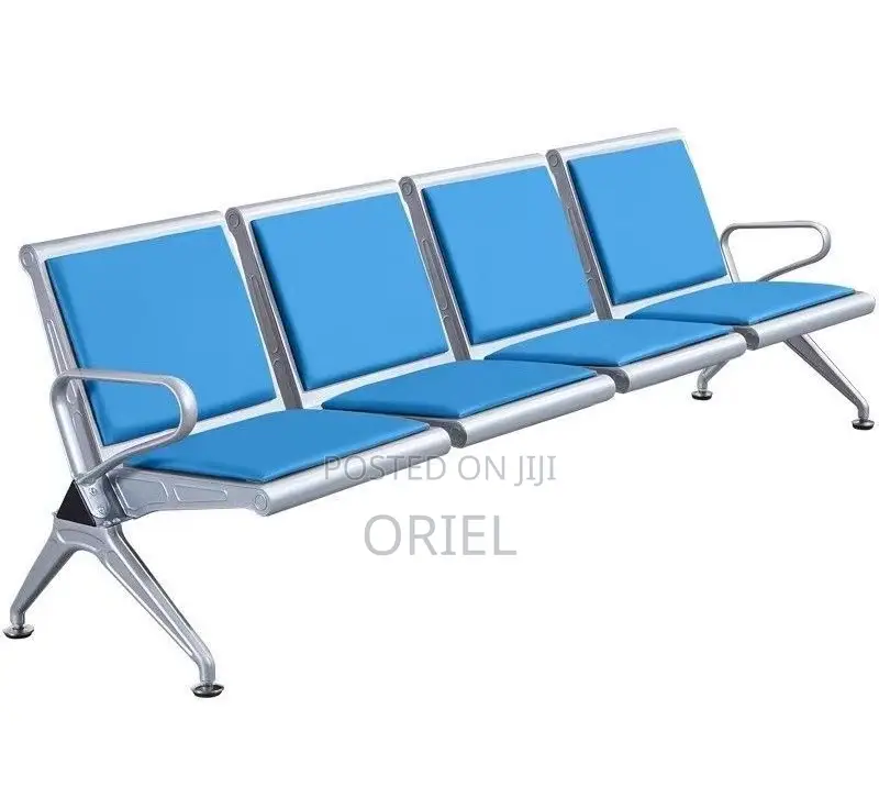 Office Bench : 4-Seater Heavy-Duty Linked Reception Waiting Bench