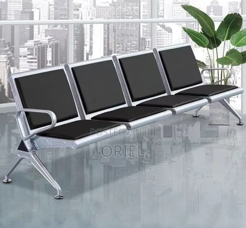 Office Bench : 4-Seater Heavy-Duty Linked Reception Waiting Bench