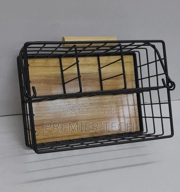 4 in 1 Cutlery Holder With Handle With Bamboo Base - main view
