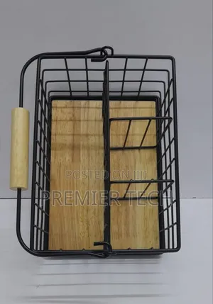 4 in 1 Cutlery Holder With Handle With Bamboo Base