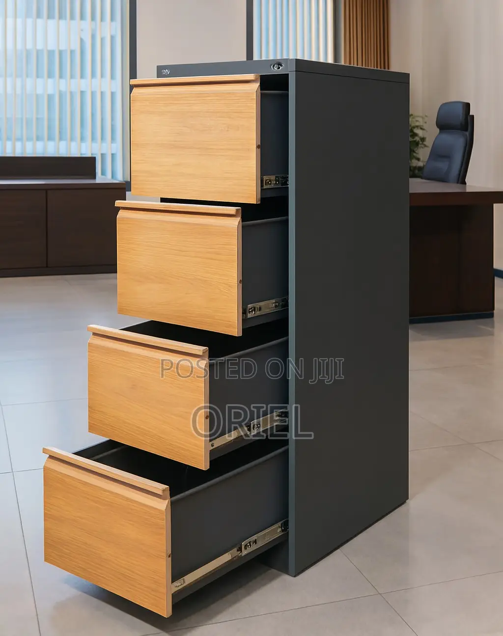 Modern Office Cabinet : 4 Drawer Metal Filing Cabinet
