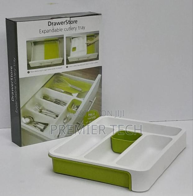 Multipurpose Plastic Cutlery Drawer Organizer - thumbnail 2