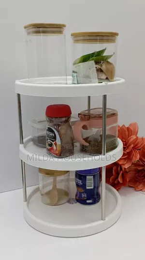 3 Tier Rotating Kitchen Storage Rack