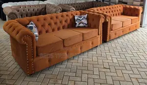 Glamoured 5 Seater Chester Sofa 3,2