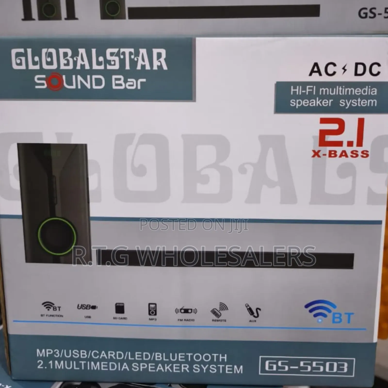 Globalstar Soundbar Gs‐5503 Hi‐Fi 2.1 Multimedia Speaker System